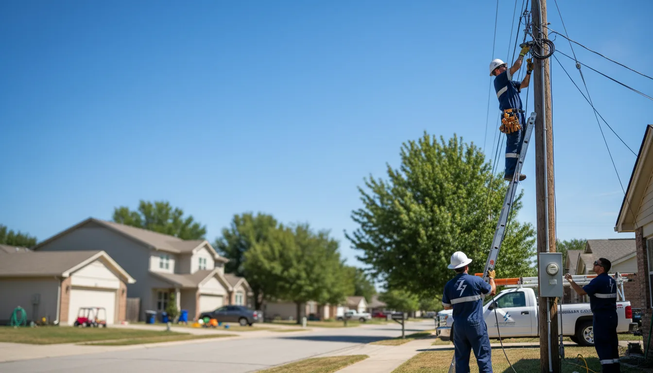 Residential electrician providing installation services in La Plata, MD